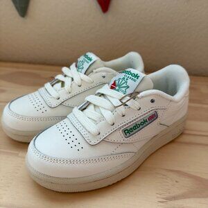 Rebook Club C - Kids - Size 10.5 - Chalk/Green